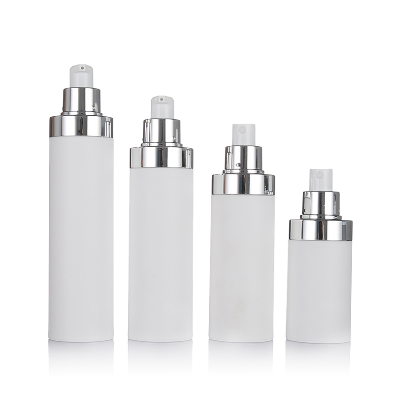 SG610 50ml 80ml 100ml 120ml New Design Matte White Airless Spray Pump Bottles For Facial Cream 