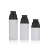 SG309 80ml 120ml150ml Black Airless Pump Cosmetic Serum Bottle With Frosted White Body