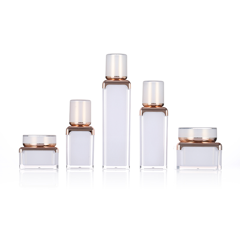 SG202 15ml,30ml 50ml,100ml Gold Acrylic Empty Lotion Pump Cosmetic Bottle Container