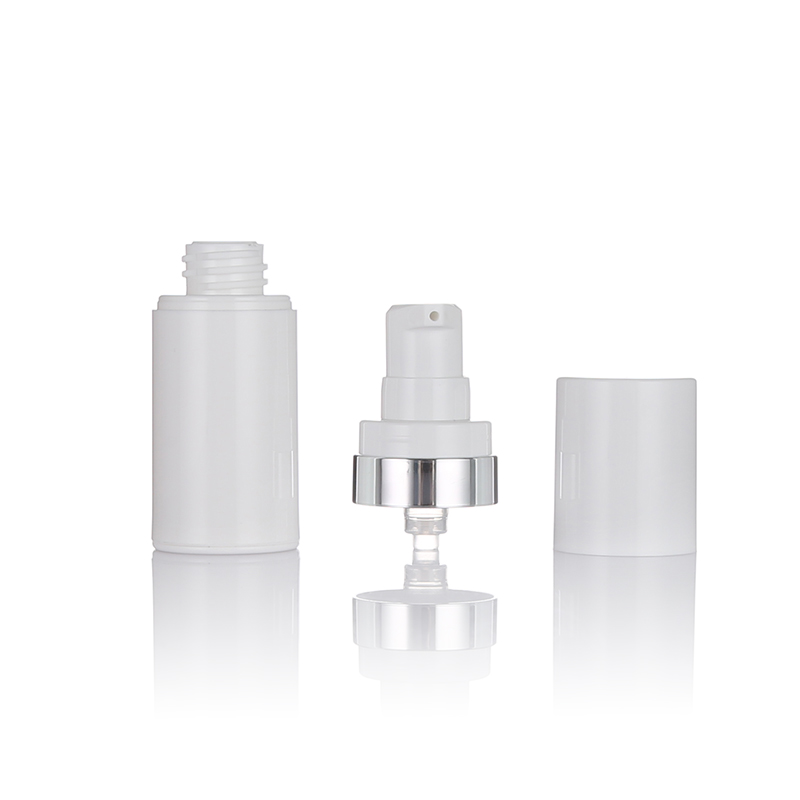SG606 15ml 30ml 50ml Gloss White Color PP Airless Plastic Bottle Cosmetic Spray Bottle